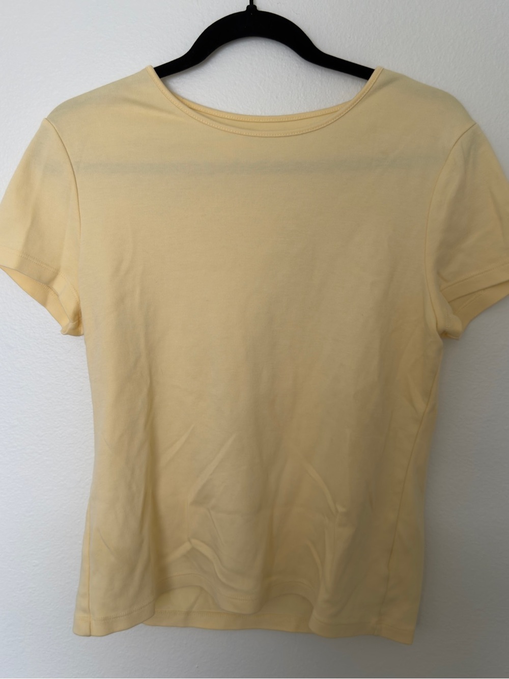 Croft and barrow Classic Short-Sleeve Crewneck Top in butter Yellow